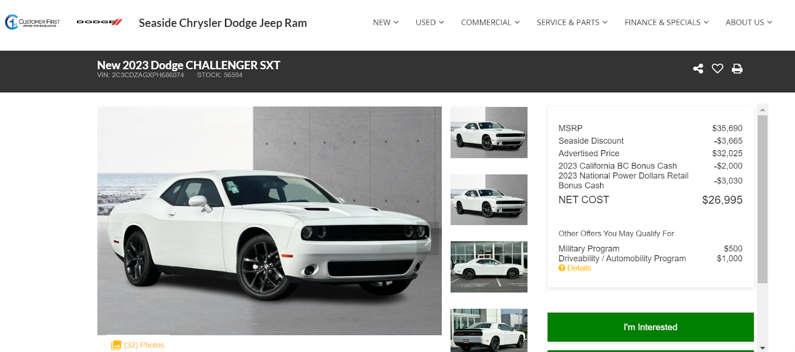 New 2023 Dodge CHALLENGER SXT product page